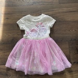 Disney Princess Ariel Pink Sequin Twill Dress